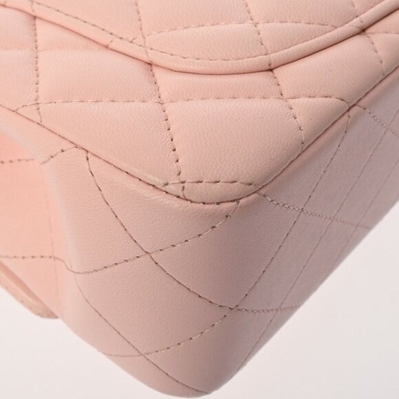 CHANEL Lambskin Quilted Mini Top Handle Rectangular Flap Bag Pink - Picture 9 of 11